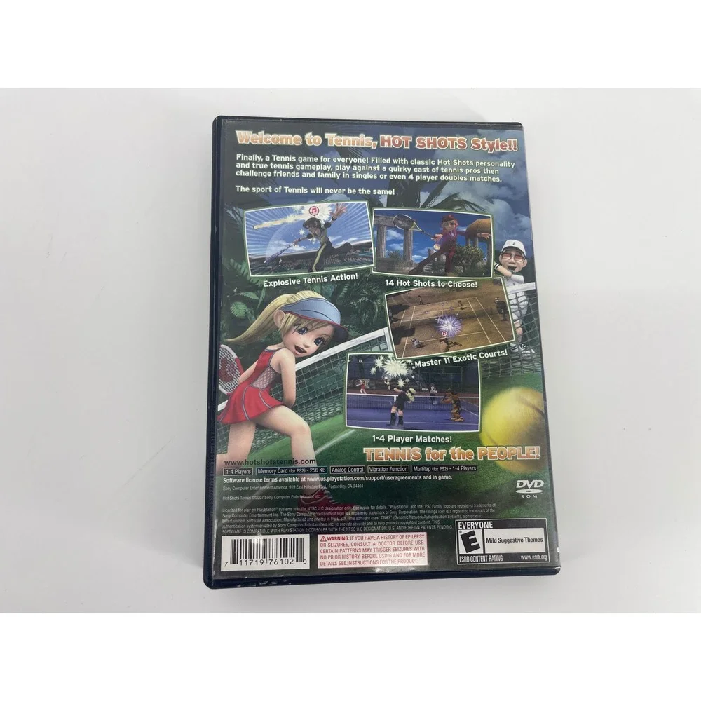 Sony Hot Shots Tennis PS2 Excellent Sports Video Game 2007